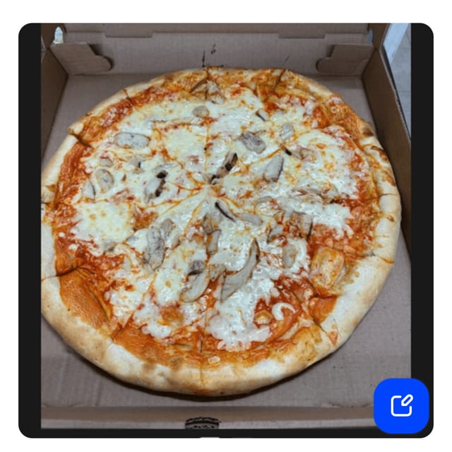 Buffalo Chicken Pizza (Medium 14”).