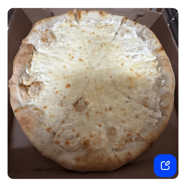 White Pizza (Small 12”).