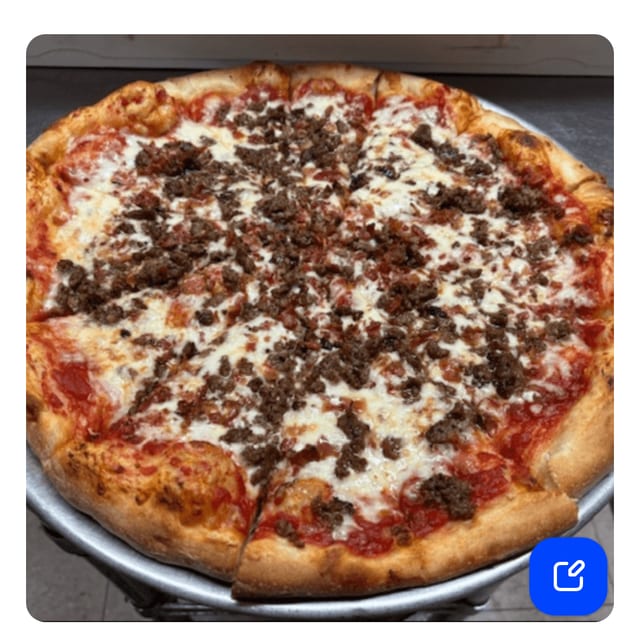 Bacon Cheeseburger Pizza (Medium 14”).