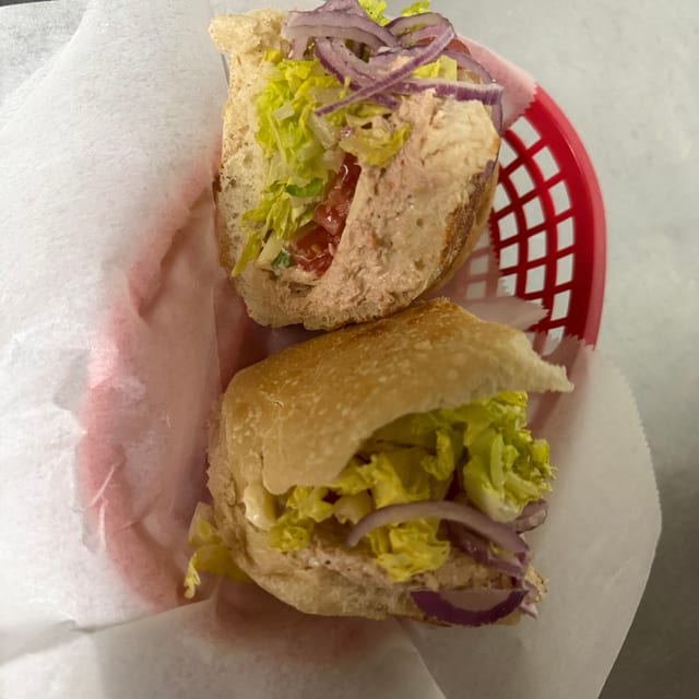 Tuna & Cheese Sub.