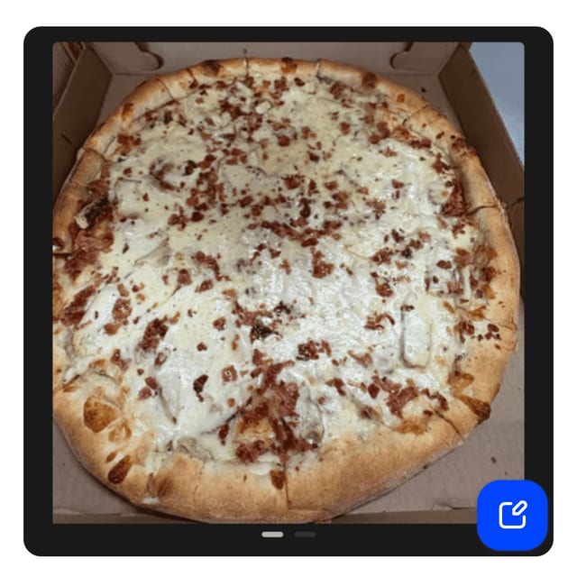 Chicken Bacon Ranch Pizza (Medium 14”).