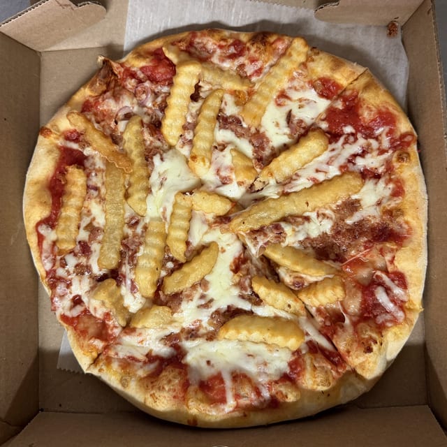 Bacon Cheese Fry Pizza (Mini 9").