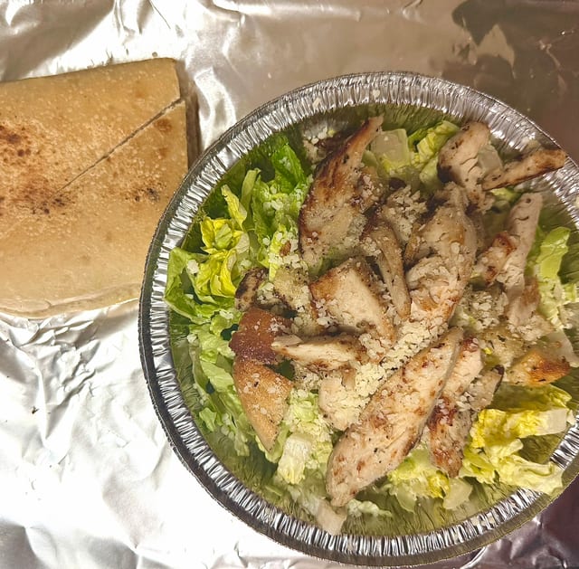 Grilled Chicken Caesar Salad.