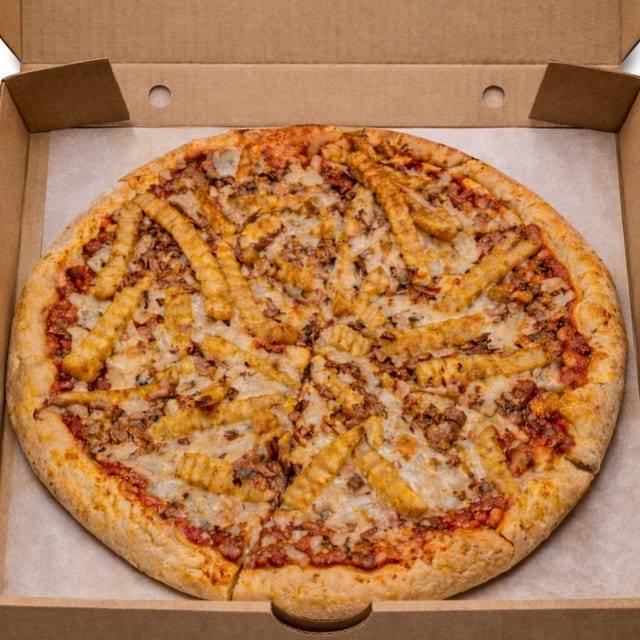 Bacon Cheese Fry Pizza (Small 12").