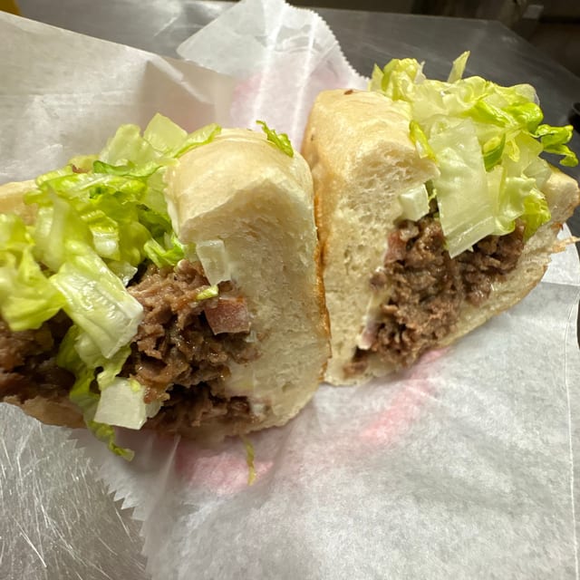 Cheesesteak Hoagie Sub.